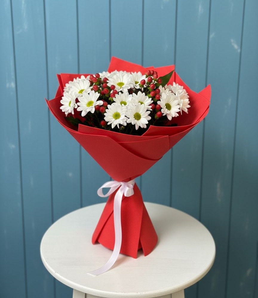 Букет цветов из: Хризантемы в Залимане