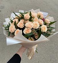 Букет Кремовые розы Латте в Залимане
