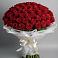 Букет 101 Красная роза Блэк Мэджик в Залимане