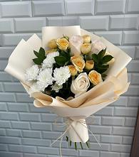 Букет цветов из:  Розы и Хризантемы #REPLACE_PRED# Залимане