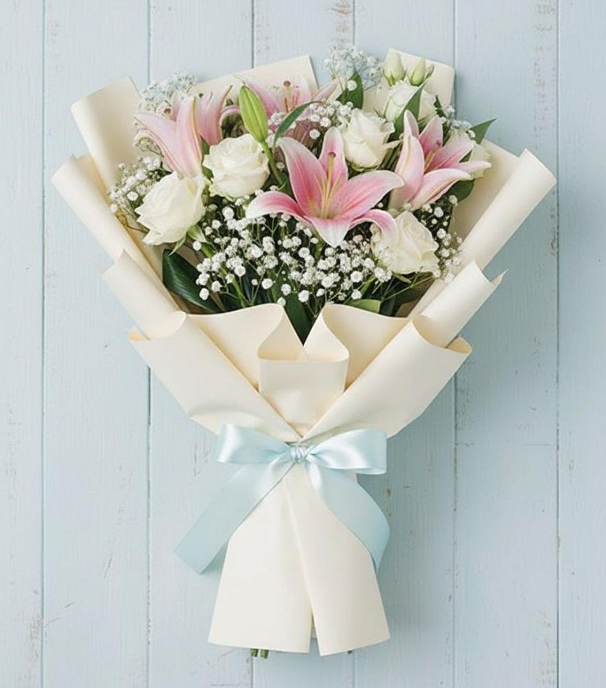 Букет цветов из: Лилии в Залимане