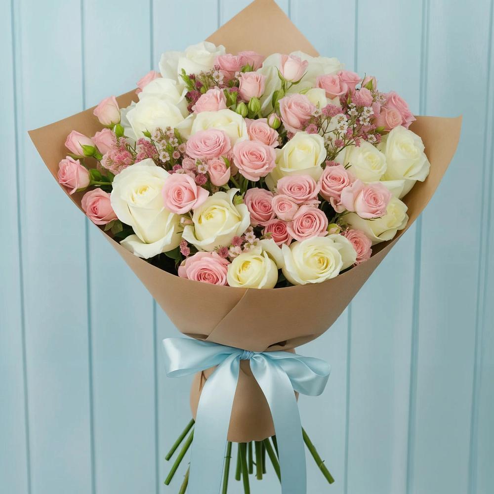 Букет цветов из: Розы в Залимане