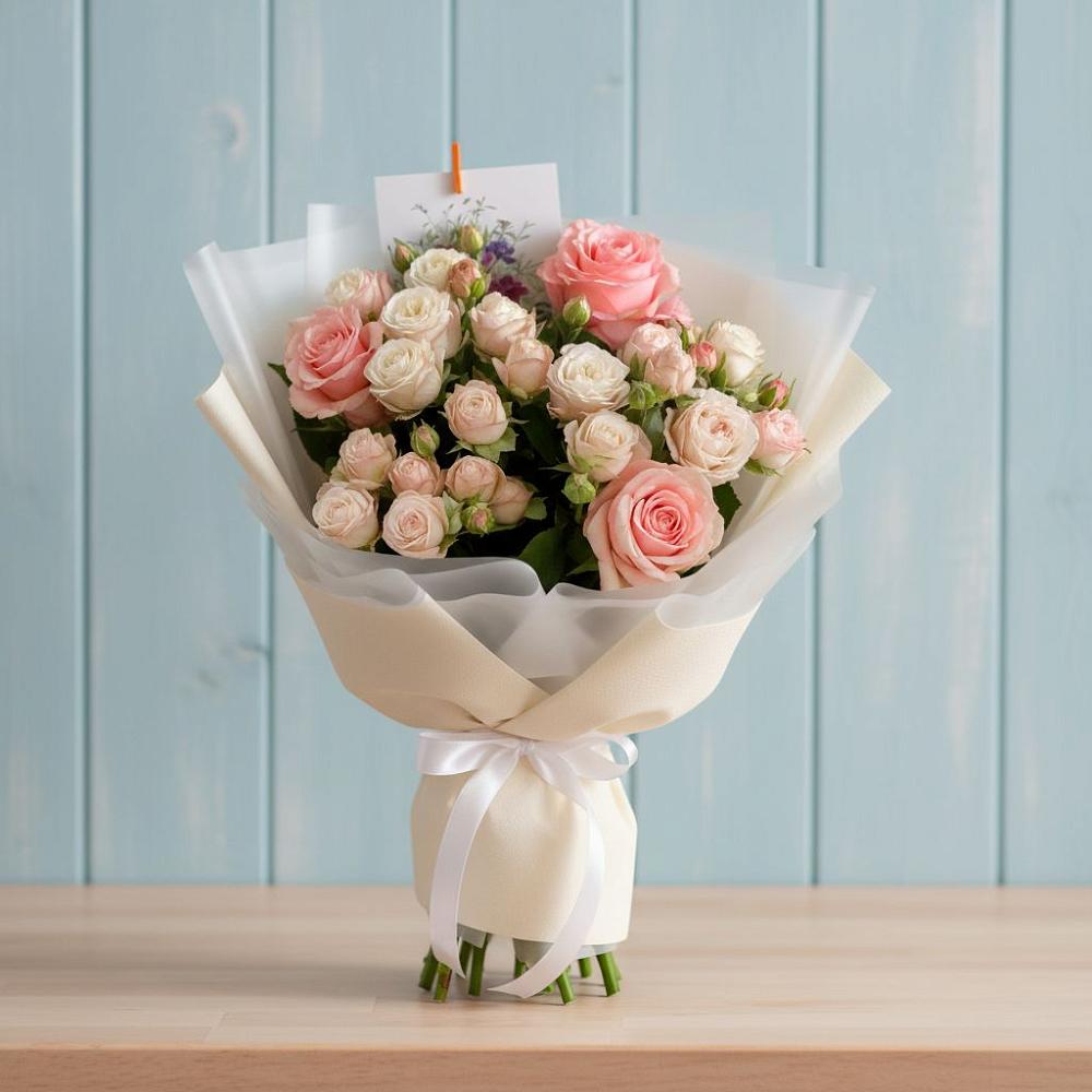 Букет цветов из: Розы в Залимане