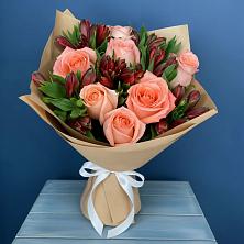Букет цветов из:  Розы и Альстромерии в Залимане