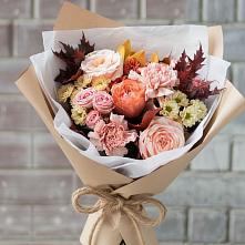 Букет цветов из:  Гвоздики, Хризантемы и Розы в Залимане
