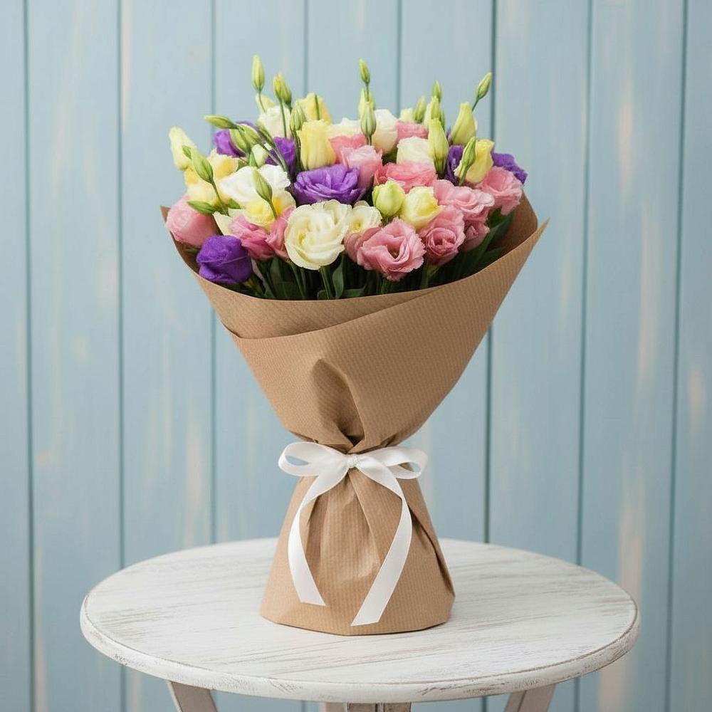 Букет цветов из: Лизиантусы в Залимане