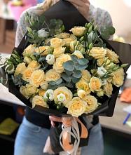 Букет цветов из:  Розы и Лизиантусы #REPLACE_PRED# Залимане