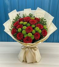 Букет цветов из:  Розы и Хризантемы в Залимане