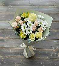 Букет цветов из:  Альстромерии, Розы и Хризантемы в Залимане
