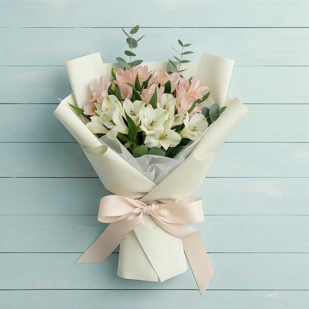 Букет цветов из: Альстромерии в Залимане