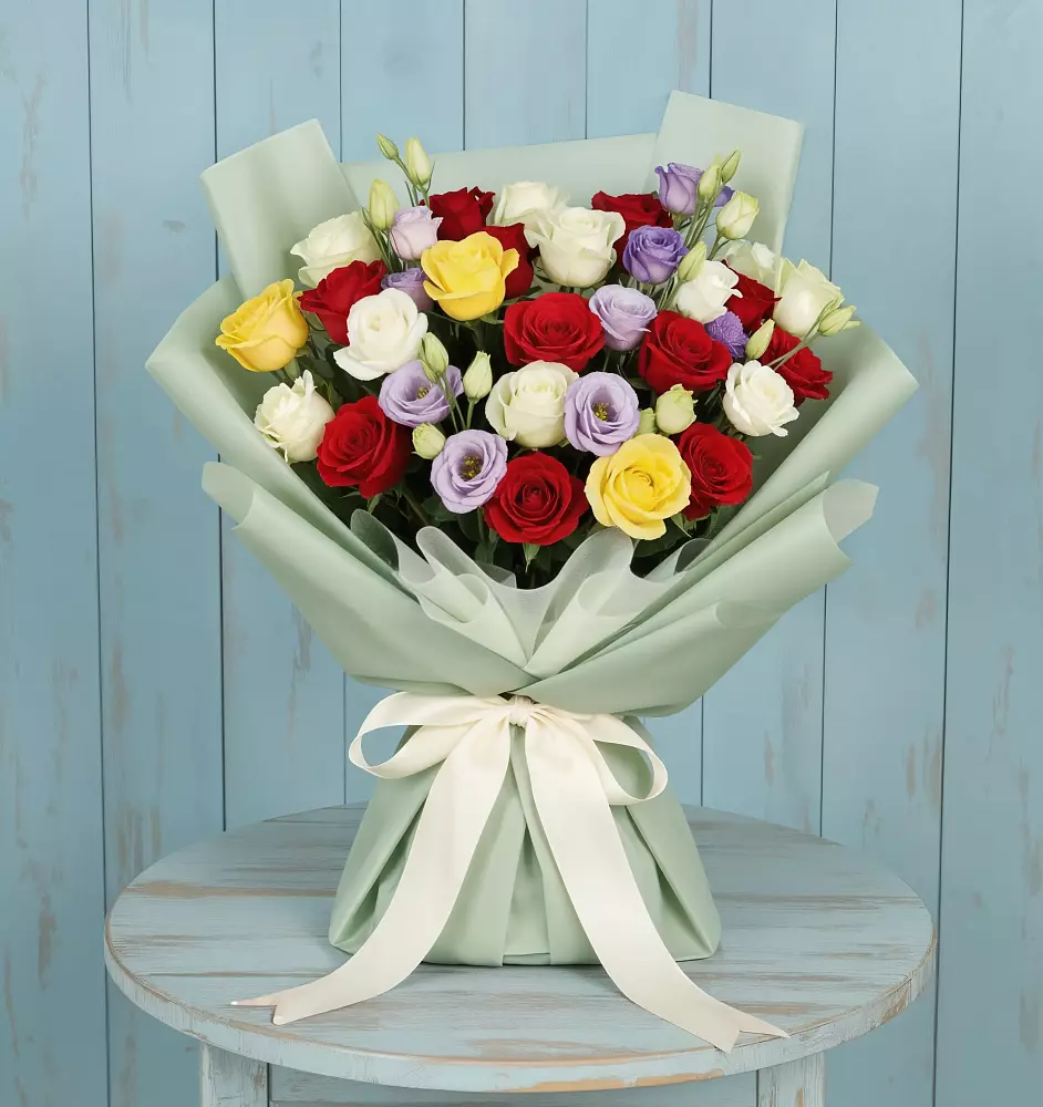 Букет цветов из: Розы в Залимане