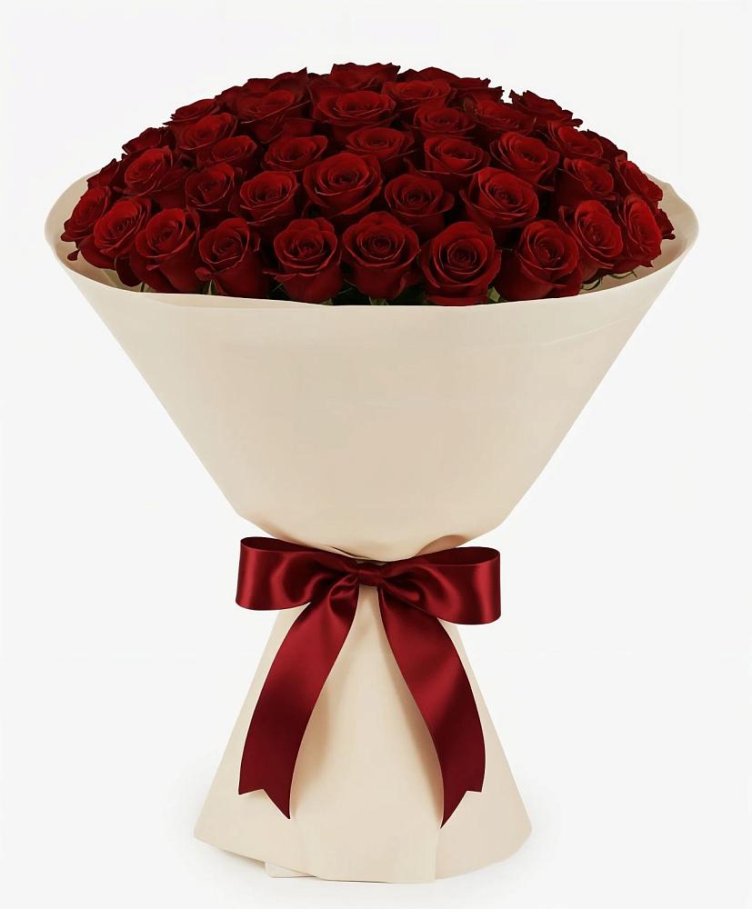 Букет 101 Бордовая роза Блэк Бакарра в Залимане