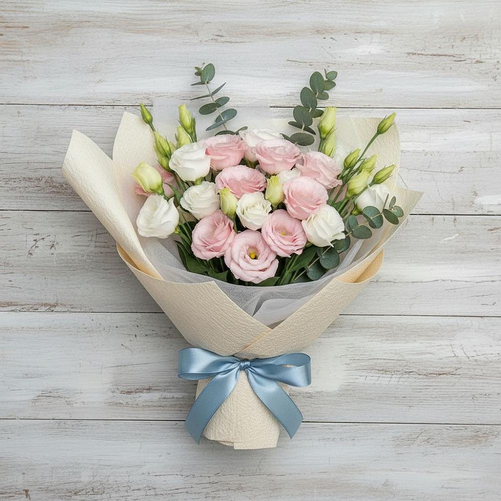 Букет цветов из: Лизиантусы в Залимане