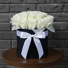 Цветочная композиция из Розы в шляпной коробке в Залимане